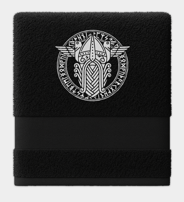 Vyšívaný uterák Odin / Wotan